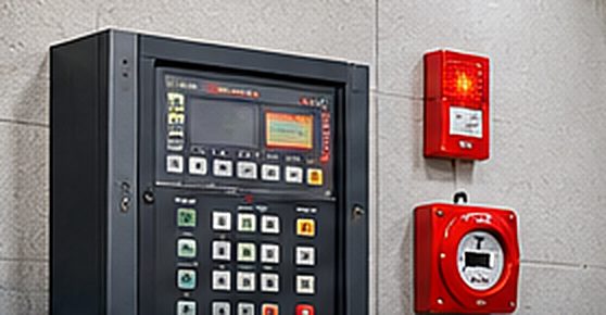 Fire alarm control panel and manual pull station